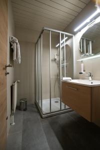 Koupelna v ubytování Das Reinisch Just Rooms