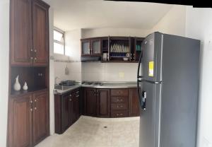 مطبخ أو مطبخ صغير في Apartamento amoblado