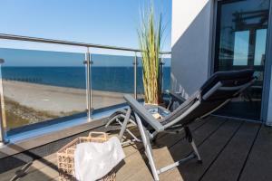 Ein Balkon oder eine Terrasse in der Unterkunft Sturmvogel