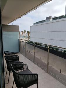 Balkón nebo terasa v ubytování Gran Apartmento Playa Badalona + 36 fotografií