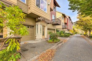a street in front of a house at Quaint Issaquah Home - Walk to Shops and Dining in Issaquah