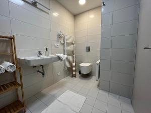 Koupelna v ubytování APARTMÁNY ŠÁRKA