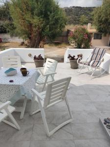 Patio nebo venkovní prostory v ubytování Katerina summerhouse
