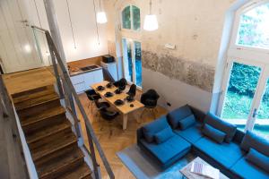 Posezení v ubytování Design Loft I 130 qm I Europapark 20min I 2 Etagen I 2 Bäder I Nespresso I Parkplatz