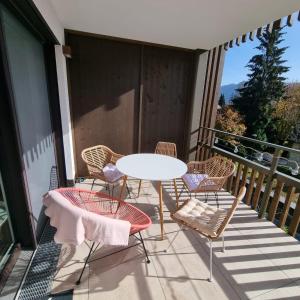 Balkón nebo terasa v ubytování Ferienwohnung Amelie
