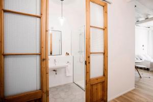 Koupelna v ubytování Basque Suite