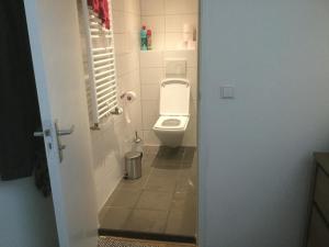 - Baño con aseo en una cabina en Appartementen Purmerend A, en Purmerend