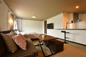 Kuchyň nebo kuchyňský kout v ubytování Hotel Takimoto