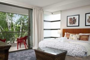Ένα ή περισσότερα κρεβάτια σε δωμάτιο στο Lake Daylesford Lodge 7