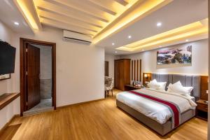 Voodi või voodid majutusasutuse Hotel Ama-La, Thamel, Kathmandu toas