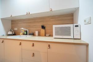 Kuchyň nebo kuchyňský kout v ubytování Apartamento La Habanera de Cadiz