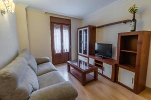 A television and/or entertainment centre at Apartamentos & casas rurales Santo Domingo de Silos