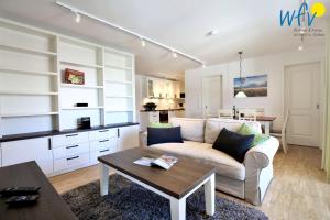 Η κουζίνα ή μικρή κουζίνα στο Villa Drees Ferienwohnung 8
