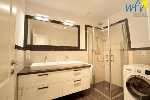 Ένα μπάνιο στο Villa Drees Ferienwohnung 8