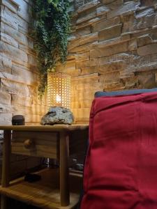 Posezení v ubytování Studio 4 couchages dans un chalet tout confort