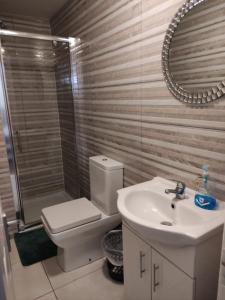 Koupelna v ubytování Double bedroom studios