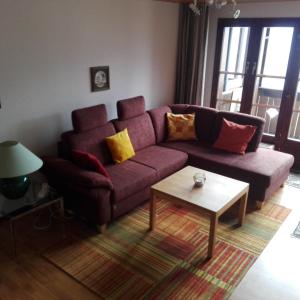 Posezení v ubytování Chalet-Schümli Maisonette