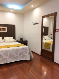 Hotel Sumaq Kayにあるベッド