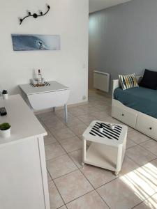 Posezení v ubytování Studio au calme à 400 m de la plage