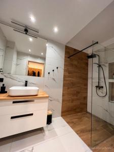 Kúpeľňa v ubytovaní Apartament Na Szlaku