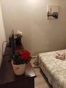 Posteľ alebo postele v izbe v ubytovaní Studio apartman"Mirjana", Podhum 368