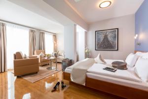 Χώρος καθιστικού στο Hotel Amaris