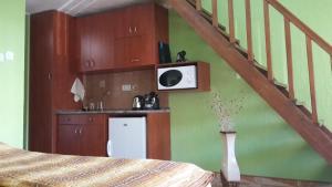 A kitchen or kitchenette at Nefelejcs Apartman
