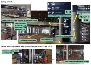 a collage of photos of a building with signs at REQUELstore in Sungai Pelik