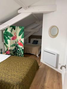 Posteľ alebo postele v izbe v ubytovaní Belle Maison Basque 12 Personnes
