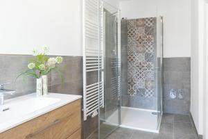 Koupelna v ubytování Hotel Alte Färberei