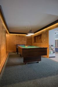 a billiard room with a pool table in it at Dom Wczasowy U Eli - ruska bania, sauna na wyłączność in Białka Tatrzańska