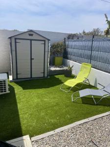 Fotografia z galérie ubytovania Appartement convivial à Cervione, 35 m², piscine partagée v destinácii Cervione