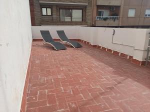 Balkon lub taras w obiekcie Casa cerca de la playa con patio y garaje privado