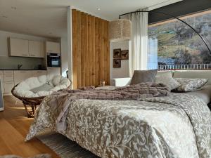 Кровать или кровати в номере Sunnustrahl