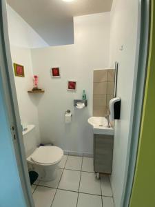 Phòng tắm tại f3 location saisonnière détente tranquillité et belle vue