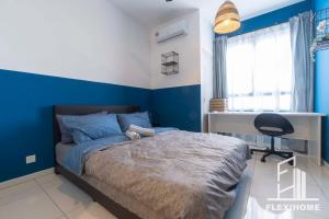 KLIA-KLIA 2, Comfy Studio, Horizon Suites Sepang-Dengkil by Flexihome-MY客房内的一张或多张床位