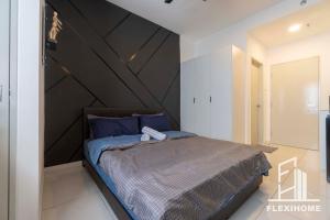 KLIA-KLIA 2, Comfy Studio, Horizon Suites Sepang-Dengkil by Flexihome-MY客房内的一张或多张床位