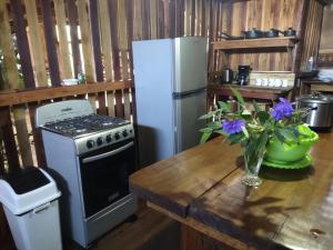 A kitchen or kitchenette at Barba Negra Adventure House