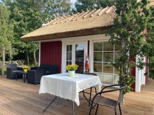 Balkón nebo terasa v ubytování Käspri Farmstay
