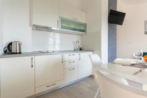 Kuchyň nebo kuchyňský kout v ubytování Apartments Didi