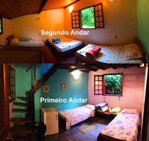 Postel nebo postele na pokoji v ubytování Eco-Flats Cachoeira Azul + 24 fotografií