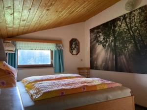 Postel nebo postele na pokoji v ubytování Ellmauhof