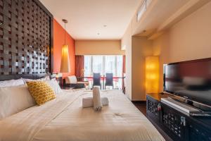 Televisyen dan/atau pusat hiburan di 1 - 5pax Lagoon View@ Sunway Resort Suite Pyramid