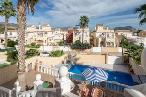 arial view of a villa with a swimming pool at Rr Villa in Monforte del Cid