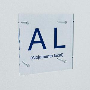 a sign with the periodic element alle with two metal poles at VILA NATURA in Barreiro