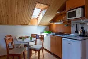 Kuchyň nebo kuchyňský kout v ubytování Family Apartments