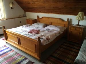 Postel nebo postele na pokoji v ubytování Penzion Trattoria