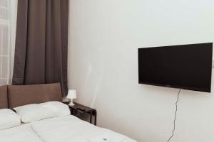 Televízia a/alebo spoločenská miestnosť v ubytovaní Modern stylish comfortable 2 bedroom apartment