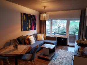 A seating area at Exklusiv Apartment Sonnenalp