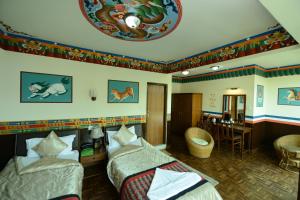 Area soggiorno di Kathmandu Eco Hotel